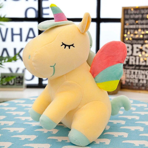 Yellow Unicorn Plush